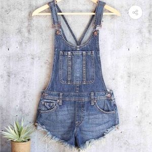 Free People Overall Shorts